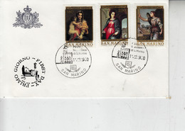 SAN MARINO 1980 -  Sassone  1066/8 - Natale - Covers & Documents