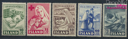 Island 254-258 (kompl.Ausg.) Postfrisch 1949 Wohltätigkeitsvereinigungen (9955226 - Unused Stamps