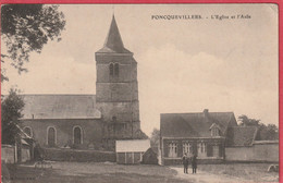 Pas- De Calais . Foncquevillers  - L'église Et L' Asile - Avesnes Le Comte