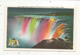 Cp , CANADA, ONTARIO, Chutes Du NIAGARA, Night View, Close View Horsedhoe Falls Of Niagara From Canada,  Vierge - Niagara Falls