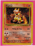 Carte Pokemon Francaise Set De Base Wizards 36/102 Magmar 50pv 1995 Une Dechirure - Wizards