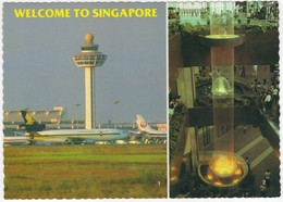 Welcome To Singapore - Changi Airport - Passenger Terminal Building - ('Singapore Airlines' Airplane) - Singapour