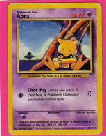 Carte Pokemon Francaise Set De Base Wizards 43/102 Abra 30pv 1995 Usagée - Wizards