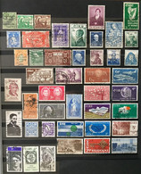 IRLANDE / LOT / 45 VALEURS / 1922 - 1969 - Collections, Lots & Series