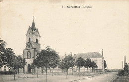 Cercottes * La Place De L'église Du Village - Autres & Non Classés