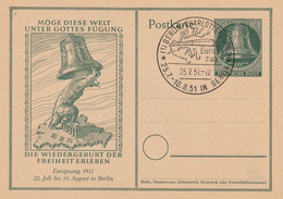 Allemagne Berlin Entier Postal Illustré 1951 - Postcards - Used