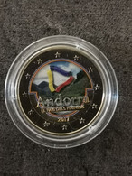 2 EUROS COLORISEE ANDORRE 2017 LE PAYS DES PYRENEES SOUS CAPSULE / ANDORRA - Andorra