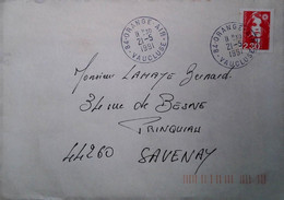 O 3   Lettre Orange Air - Military Airmail