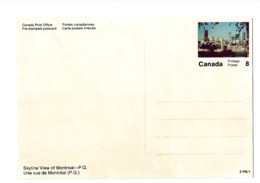 Entier Postal à 8 Cents.Vue De Montréal. - 1953-.... Regering Van Elizabeth II