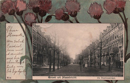 Groet Uit Maastricht - De Stationstraat  - Carte Postale Ancienne - Maastricht