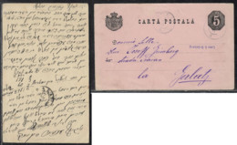Romania 1886 Stationery PC Jewish Judaica - Written In Yiddish By L. J. Grunberg - Judaísmo