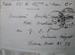 O 3   Lettre OU  CARTE En Fm DIVISION BREGUET SP 92 - Posta Aerea Militare