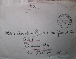 O 3   Lettre OU  CARTE En Fm DIVISION G 4 - Military Airmail