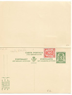 PM182/ Entier CP 113 + TP 419 II FNA Trilingue MINT - Postcards 1934-1951