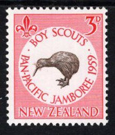 New Zealand - 1959 - Kiwi Bird - Boy Scouts Pan-Pacific Jamboree - Mint Stamp - Unused Stamps