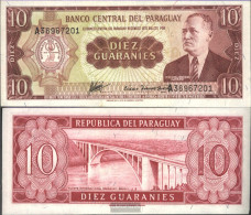 Paraguay Pick-number: 196b Uncirculated 1952 10 Guaranies - Paraguay