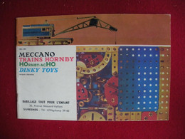 1960-61 Catalogue De Jouets Meccano Trains Hornby &-AcHO- Dinky Toys 21x14.3 Cm Dos Scanné - Altri & Non Classificati