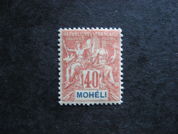 MOHELI: TB N° 10, Neuf X . - Unused Stamps