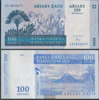 Madagascar Pick-number: 86c Uncirculated 2016 100 Ariary - Madagascar