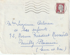 Marianne De Decaris Sans Surcharge EA Sur Devant De  Lettre Bône 25/12/1962 Pour Neuilly Plaisance Seine Et Oise - Algerienkrieg