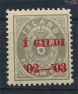 Island 27B Postfrisch 1902 Aufdruckausgabe (9955204 - Ungebraucht