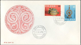 Islande - Island - Iceland FDC7 1976 Y&T N°467 à 468 - Michel N°514 à 515 - EUROPA - FDC