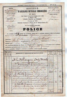 VP21.628 - NOGENT LE ROTROU 1895 - Police D'Assurance Mutuelle Immobilière à LE MANS Pour Mr FOREAU à MASLE ( MALE ) - Bank & Versicherung