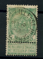 BELGIQUE - COB 83 - 5C VERT JAUNE RELAIS A ETOILES LILLE-ST-HUBERT - 1893-1907 Wappen
