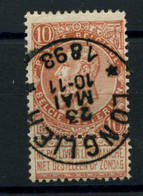 BELGIQUE - COB 57 - 10C ROUGE BRUN RELAIS A ETOILES LONGLIER - 1893-1900 Thin Beard