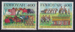 MiNr. 270 - 271 Dänemark Färöer 1994, 31. Okt. Brauchtum: Abschied Vom Winter Postfrisch/**/MNH - Féroé (Iles)