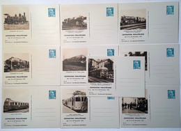 1953 France Entier Postal 8f Gandon SERIE TSC EXPOSITION PHILATELIQUE LES CHEMINOTS PHILATELISTES (locomotive Train SNCF - Postales Tipos Y (antes De 1995)