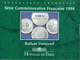 France. Boitier BU 1998. 2 Francs René Cassin Et Jeton - BU, BE & Coffrets