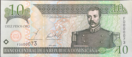 Dominican Republic 10 Pesos Oro, P-168b (2002) - UNC - FD000073 - Dominicaine