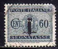 ITALIA REGNO ITALY KINGDOM 1944 REPUBBLICA SOCIALE ITALIANA RSI TASSE POSTAGE DUE TAXE SEGNATASSE FASCIO CENT. 60c USATO - Impuestos