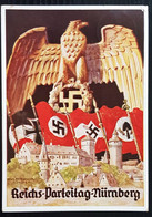 GERMANY THIRD REICH ORIGINAL PROPAGANDA POSTCARD NSDAP NAZI NUREMBERG RALLY 1936 - Oorlog 1939-45