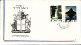 Islande - Island - Iceland FDC1 1977 Y&T N°475 à 476 - Michel N°522 à 523 - EUROPA - FDC