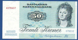 DENMARK - P.50j3 – 50 Kroner 1992 VF/XF Serie C7921C 4576137 - Signatures Rare - Danemark