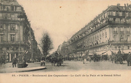 Paris * 2ème * Boulevard Des Capucines * Le Café De La Paix Et Le Grand Hôtel * Attelage - Distretto: 02