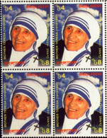 Bangladesh 1999 Saint Teresa 1v MNH Block Of 4 Nobel Peace Prize Winner Italy India - Mother Teresa