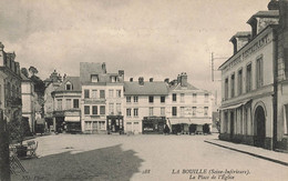 La Bouille * La Place De L'église * Hôtel Restaurant St Pierre * Coiffeur - La Bouille