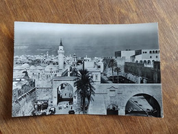 A1113 LIBIA ITALIANA - TRIPOLI - PANORAMA GENERAL VIEW FOTO AULA FORMATO PICCOLO VG 1952 - Libia