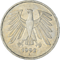 Monnaie, République Fédérale Allemande, 5 Mark, 1992 - 5 Marcos