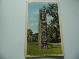Cartolina "Mayan Stela At Qurigua Isabel, Guatemala C.A." - Guatemala