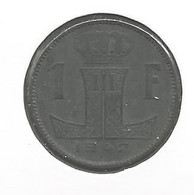 LEOPOLD III * 1 Frank 1942 Frans/vlaams * Nr 10335 - 1 Franc
