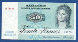 DENMARK - P.50n – 50 Kroner 1997 UNC Serie D4971J 3578891 - Denmark