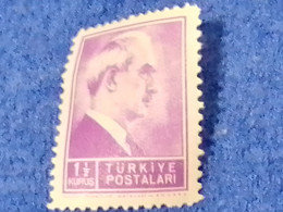 TÜRKEY--1940-50-    1.50K  ATATÜRK.  DAMGASIZ - Unused Stamps