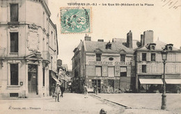 Thouars * La Rue St Médard Et La Place * Quincaillerie Générale - Thouars