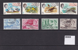 Tristan Da Cunha 1968 Birds And 1969 Clipper Ships 8 Values Complete - Tristan Da Cunha
