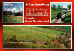 ! Moderne Ansichtskarte Schmalspubahn Cranzahl - Oberwiesenthal, Eisenbahn, Sachsen - Trains