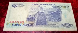 INDONESIE , 1000 RUPIAH 1992 , P 129 C - Indonésie